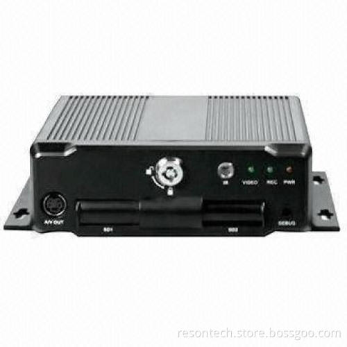 H.264 4CH Dual SD Card Mobile DVR with GPS Module Built-in, Supports GPS Tracking/Free Google Map